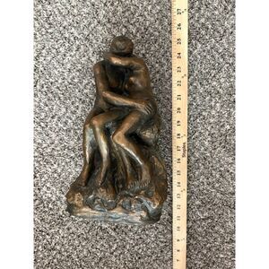 Vintage "The Kiss" Statue 11.5" tall. Has SIgnature (looks Like Mira Wal?)